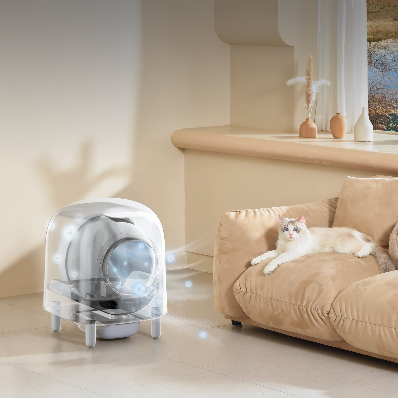 Petree Cube - Self-Cleaning Litter Box