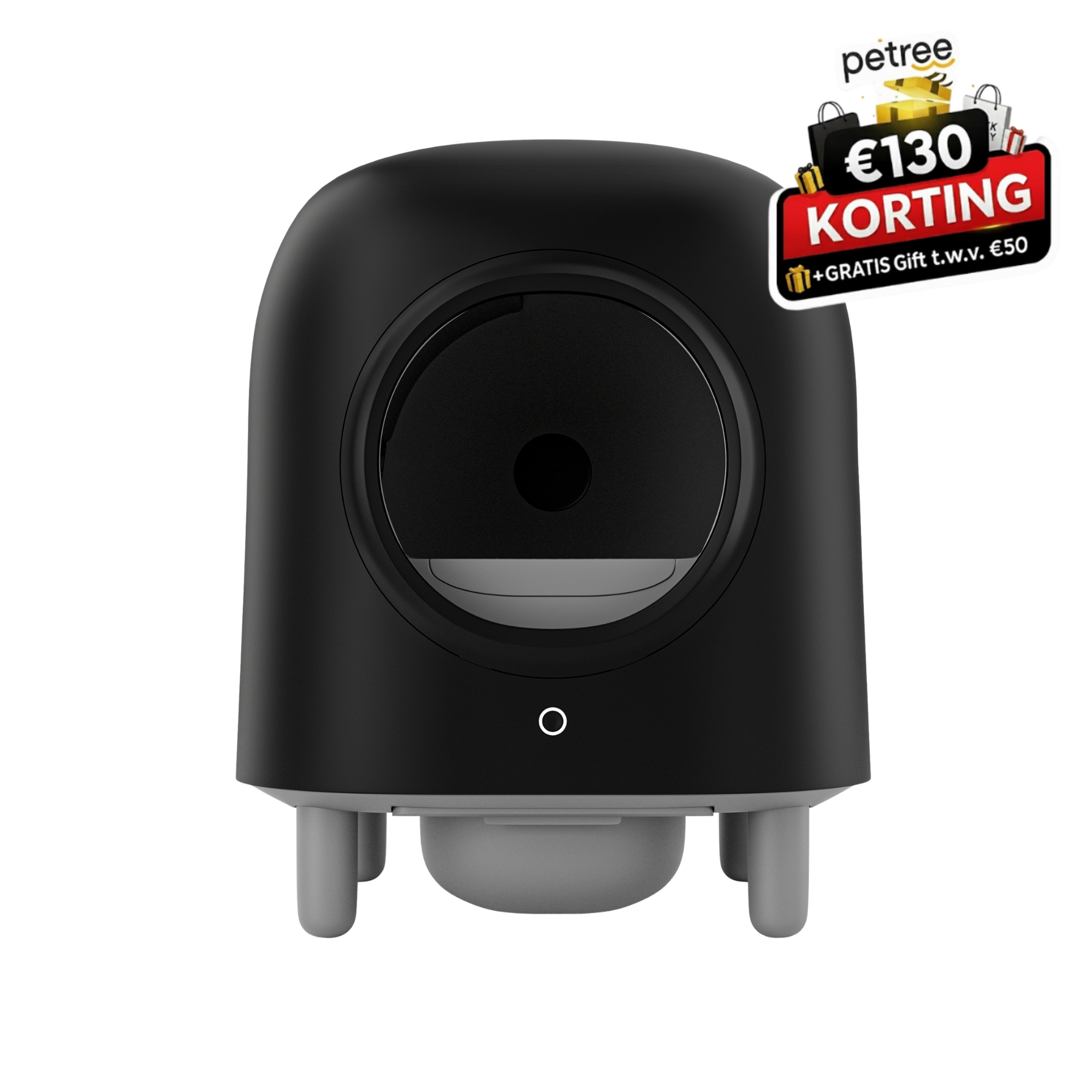 Petree Cube – Selbstreinigende Katzentoilette – Black Edition